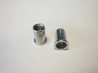 m6 Flat head knurled insert nut